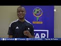 Mkufunzi wa VAR wa  FIFA na CAF, Janny Sikazwe akizungumza wakati wa ufunguzi wa Semina ya VAR