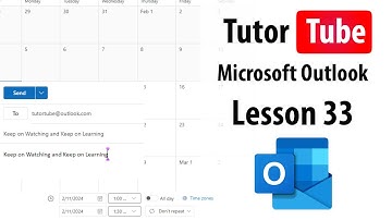 Microsoft Outlook - Lesson 33 - Adding Attachments to Emails