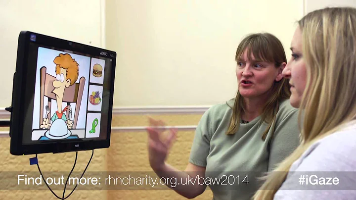 Alison Perry plays computer games using her eyes