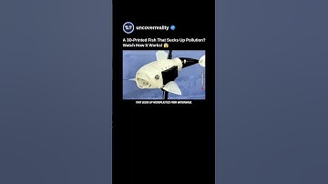 This 3D-Printed Robotic Fish Sucks The Pollution. Watch To Know How 😱 #robot #engineering #shorts