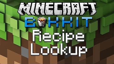Minecraft Plugin Showcase -  Recipe Lookup