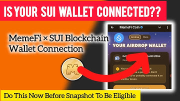 Memefi latest update | Memefi connect sui address | Do This Now To be Eligible Memefi Airdrop Update