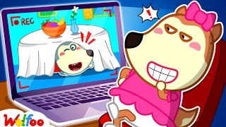 Using Cameras To Cheat In Hide and Seek with Wolfoo | Funny Stories For Kids  @WOABabySongs