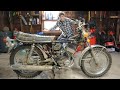 $50 2-Stoke Yamaha Motorcycle First Start Attempt. Will It Run? (Part 2)