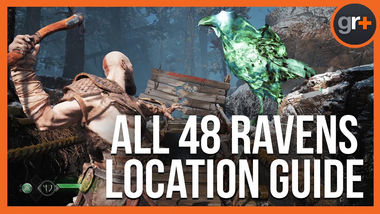 Complete Ravens Guide, All 48 Raven Locations in God of War Ragnarok, Maps