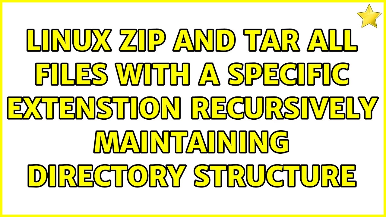 linux zip and tar all files with a specific extenstion recursively