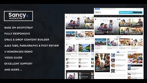 Sancy - Responsive Magazine News Drupal 8 Theme - Existing Installtion
