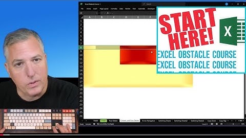 Excel Obstacle Course START HERE!