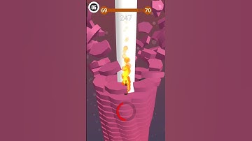 STACK BALL GAME COMPLETE LEVEL 69 TO 70 #viralvideo #youtube #shortvideo #youtubeshorts #shorts