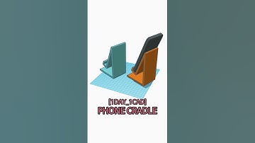 [1DAY_1CAD] PHONE CRADLE #shorts #tinkercad #project