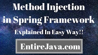 What Is Method Injection in Spring Framework?