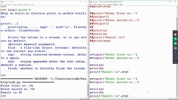 Python 3 Tutorial 012- Standard Input/Output (I/O) Using input() and print() Function