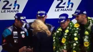 Patrick Dempsey and Team Dempsey Proton Racing podium complete podium finish edit