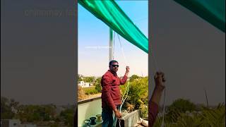 Folding Greennet  gardenshed greennetwork fabrication green kite travel vlog automobile