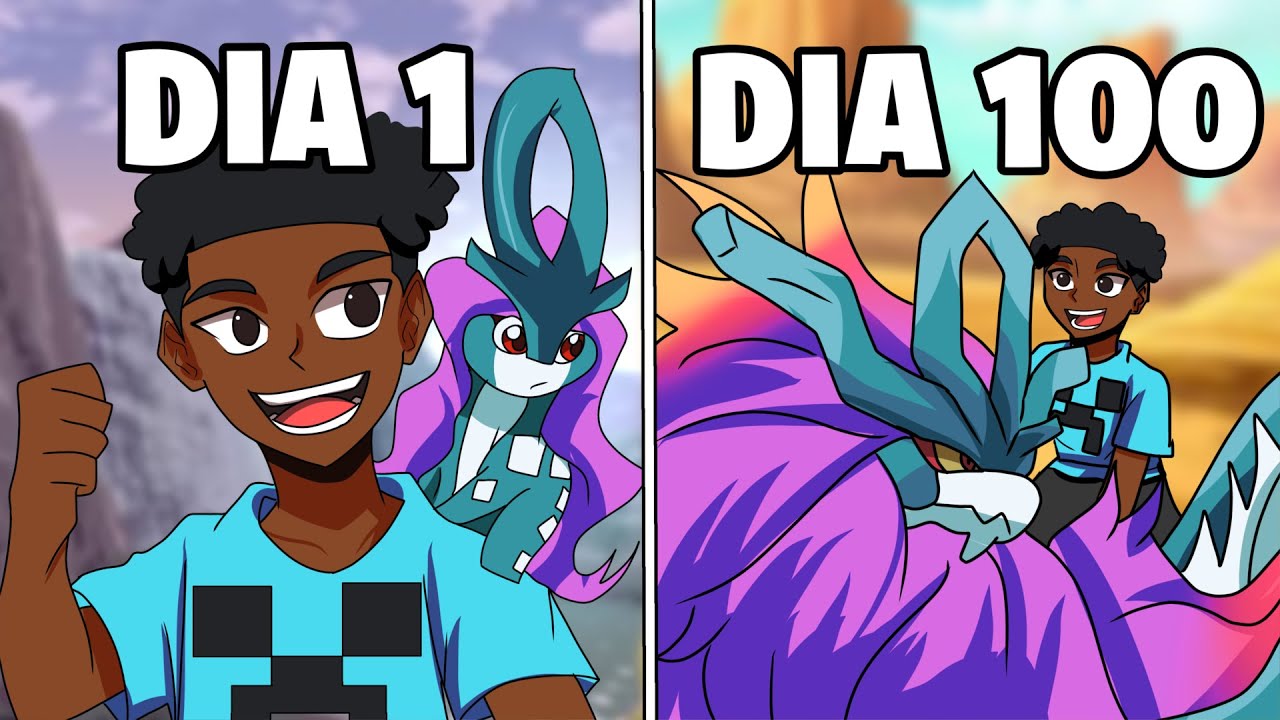 Sobrevivi 100 DIAS no NOVO POKEMON do Minecraft - O FILME