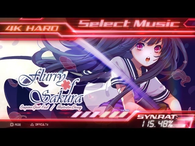 Psvita用音ゲー Musync Flurry Of Sakura 5key Hard Ex Youtube