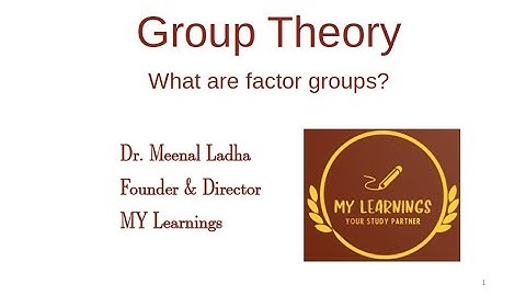 #159: What are factor groups?