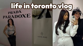 LIFE IN TORONTO: new nails, influencer events, woodbine racetrack, porter airlines, prada paradoxe