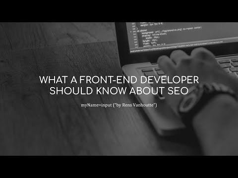 What a front end developer should know about technical SEO