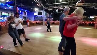 Rebel Strut Partner Dance By Arlene Kimery AKA 16 Steps; AKA Rebel Stomp Lesson & Practice With Kris