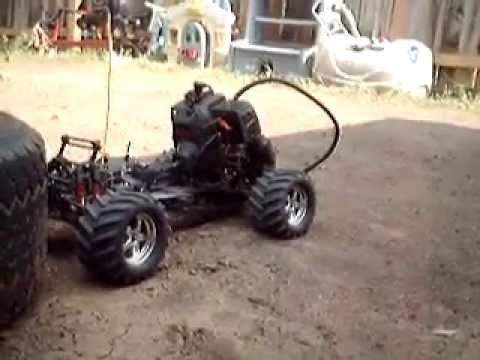 rc car with weedeater engine