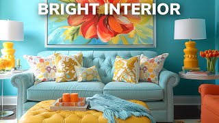 32 Bright Color Interior Design Ideas