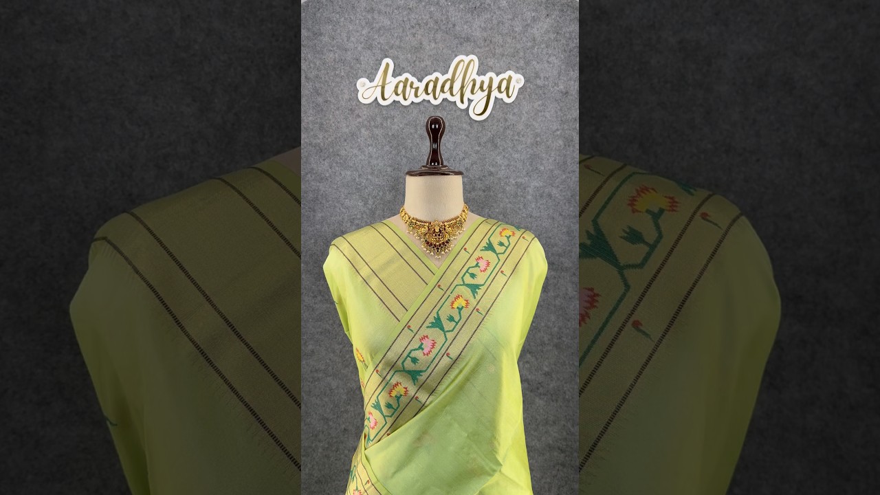 Soft Tussar Silk Pastel Paithani Saree