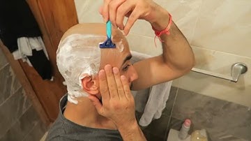 How To SAFELY Shave Your Head Bald Using A Razor Blade! (Balding For Beginners)
