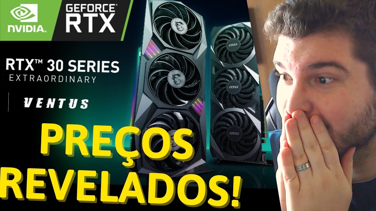 PREÇOS DA RTX 3070 FINALMENTE FORAM REVELADOS NO BRASIL! VALORES