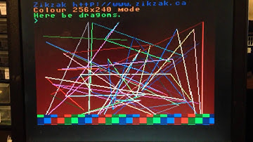 Zikzak single board computer - first graphics test