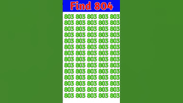 Find 804 💀🎮🎯 #shortfeed #shorts #viral #puzzle #facts #brainteasers #viral #shortviral