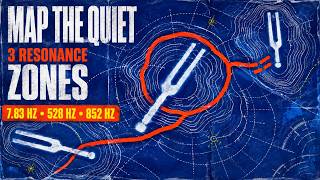 Map the Quiet: 7.83Hz + 528Hz + 852Hz Tuning Forks Across Three Resonance Zones