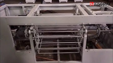 Auto wood stick threading machine