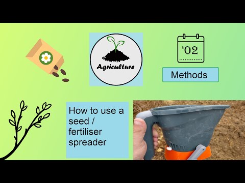 How to use a seed / fertiliser spreader
