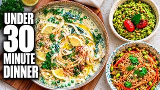 3 Pasta Dinners with 30g+ protein (and extra fiber)