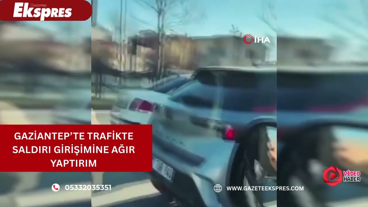 Gaziantep'te trafikte salddırı girişimine ağır yaptırım #gaziantep #gündem #haber #ekspresgazetesi