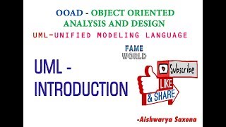 Lecture - 1 - UML INTRODUCTION  - Unified Modeling Language