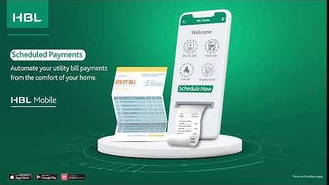 HBL Mobile Features: Scheduled Payments