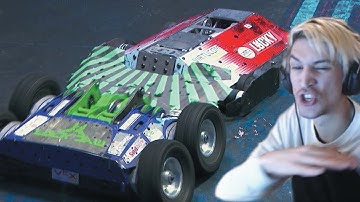 xQc reacts to BattleBots Basement Tapes: LUCKY vs. KRAKEN (with chat)