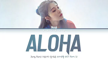 Eunji (APINK) - Aloha (Cover) (은지 - 아로하 슬기로운 의사생활 OST Part 3)(Color Coded Lyrics Han/Rom/Eng/가사)