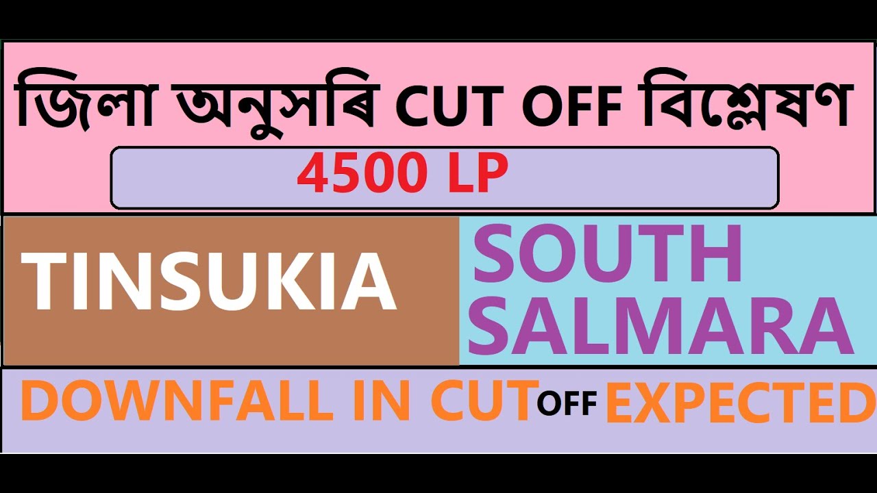 4500 LP-CUT OFF DISTRICT WISE ANALYSIS