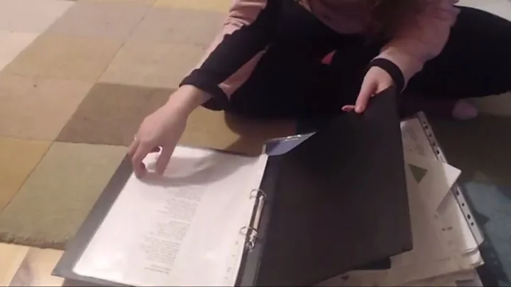 ASMR Sorting Paper Documents In To Binder With Whispering Intoxicating Sounds Sleep Help Relaxation