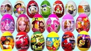 Видео для детей. Киндер Сюрприз. Ам Ням. Маша и Медведь. Surprise Eggs. Peppa Pig. Disney Princess.