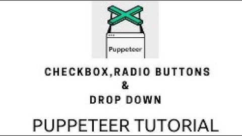 Checkbox and Dropdown in puppeteer || Automate registration from with puppeteer.