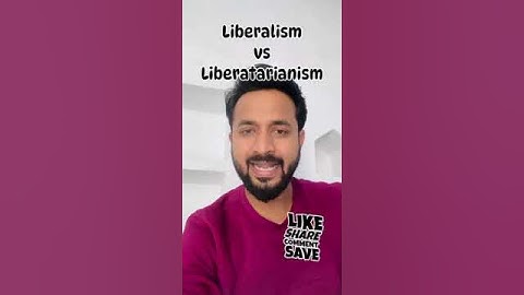Liberalism Vs Libertarianism #ConceptIn1Min by Pradyumn Sir #politicalscience #liberalism #shorts