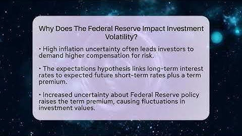 Why Does The Federal Reserve Impact Investment Volatility? - Inflation Insight Channel