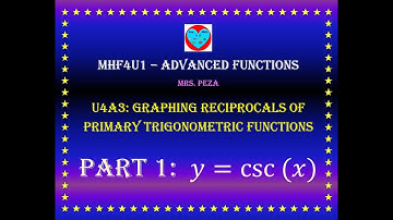 U3A4-Part 1: Graphing the Reciprocal of Sine Function y=csc(x)