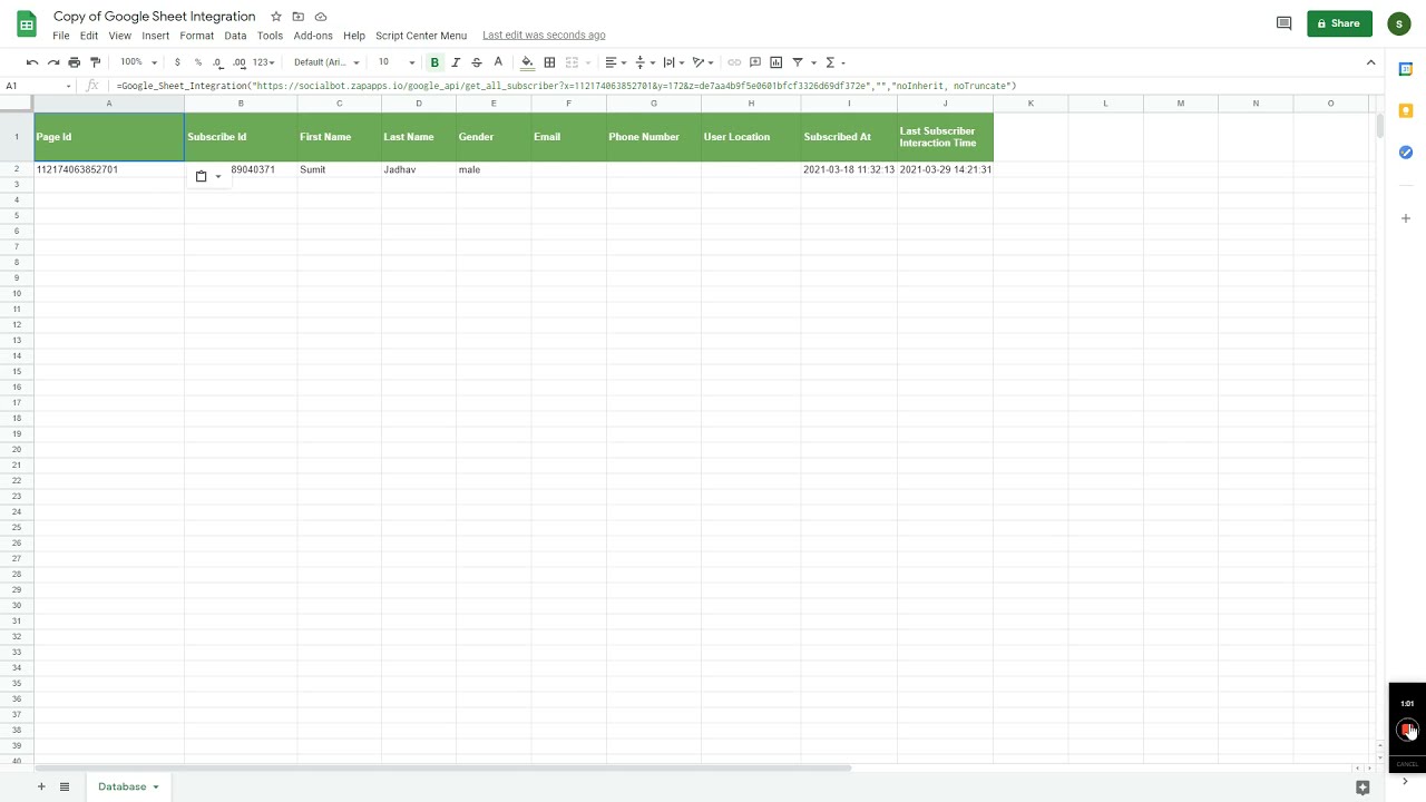 Backup your Subscriber data to Google Sheet | SocialBot Tutorial