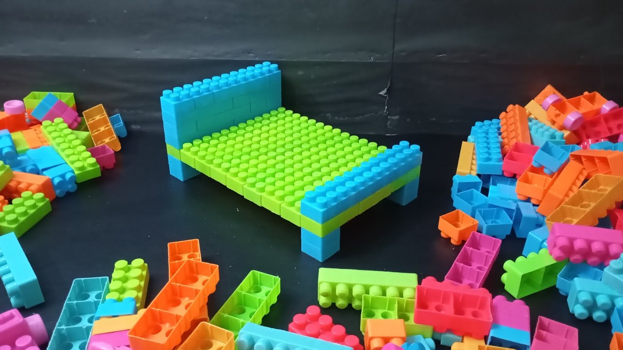 Satisfying DIY Blocks Bed | LEGO Building Blocks Video | # ...