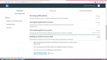 Linkedin Tutorial - How to Export your LinkedIn Contacts Tutorial 2017 - Rakesh Tech Solutions
